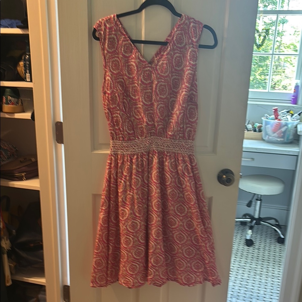 Elegant Pink Patterned Dress